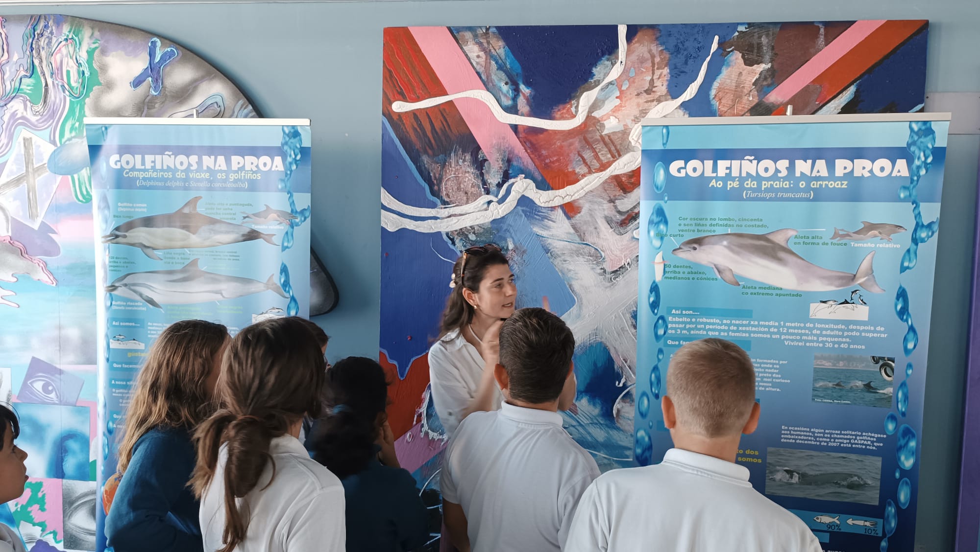 Visita guiada a expo de Golfiños en Fisterra Visita guiada a expo de Golfiños en Fisterra