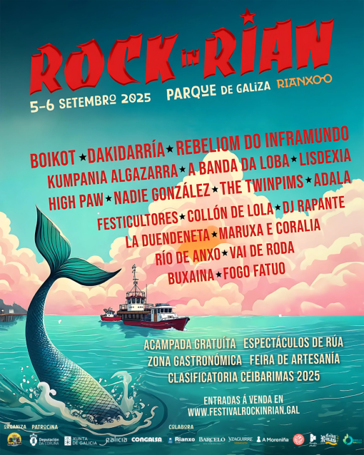 A música galega de alcance internacional volve ao Rock in Rian co apoio da Deputación