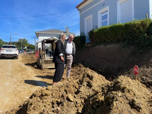 A Deputación da Coruña supervisa as obras da terceira fase da estrada Aneiros – A Cabana, en Ferrol