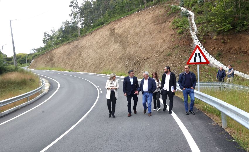 A Deputación remata as obras da nova ponte sobre o rego do Castro na DP-2104, en Carral, cun investimento de 425.086 euros