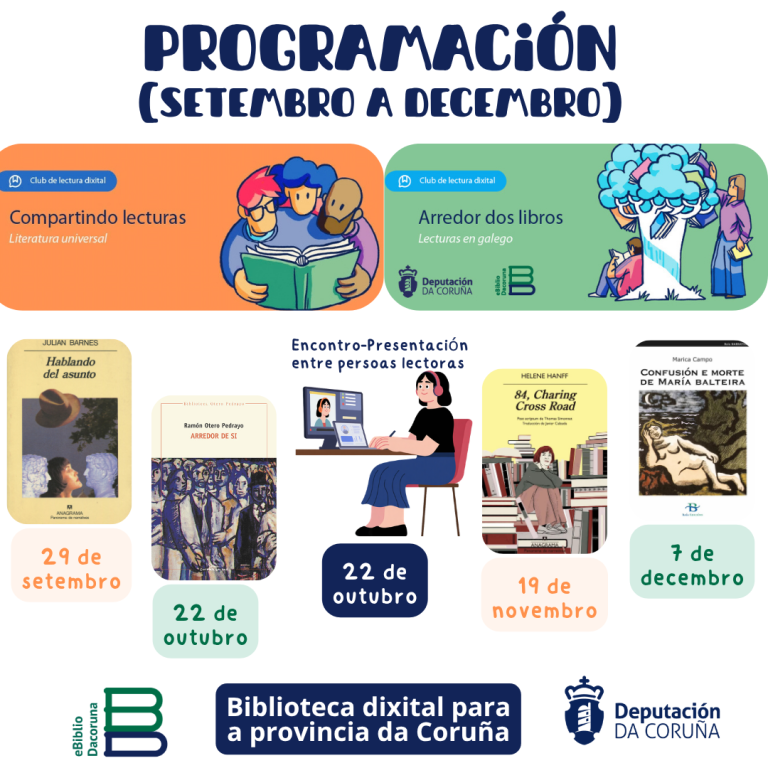 Volven os Clubs de lectura en liña da Biblioteca Provincial