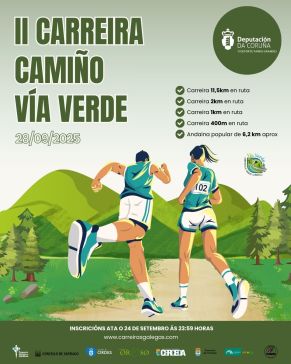 A II edición da Carreira Camiño da Vía Verde celébrase este domingo entre Ordes e Cerceda