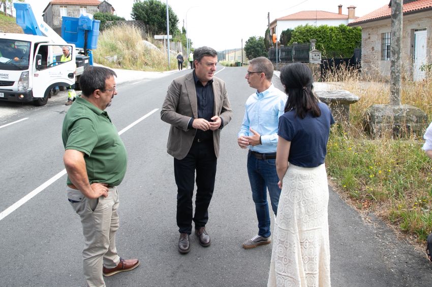 A Deputación apoiará con 200.000 euros ao Concello da Baña para o arranxo da estrada entre Lañas e O Pazo