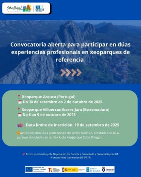 A Deputación organiza dúas viaxes de traballo a xeoparques de referencia en Portugal e Estremadura para profesionais do Ortegal