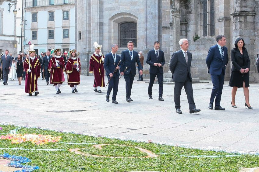O presidente da Deputación asistiu en Lugo ao tradicional acto da Ofrenda do Antigo Reino de Galicia