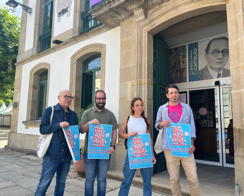 Regueira presenta en Rianxo o Festival Viladomar, máis alá dos muros, que reafirma o seu compromiso co muralismo galego, a creación colectiva e a posta en valor do territorio
