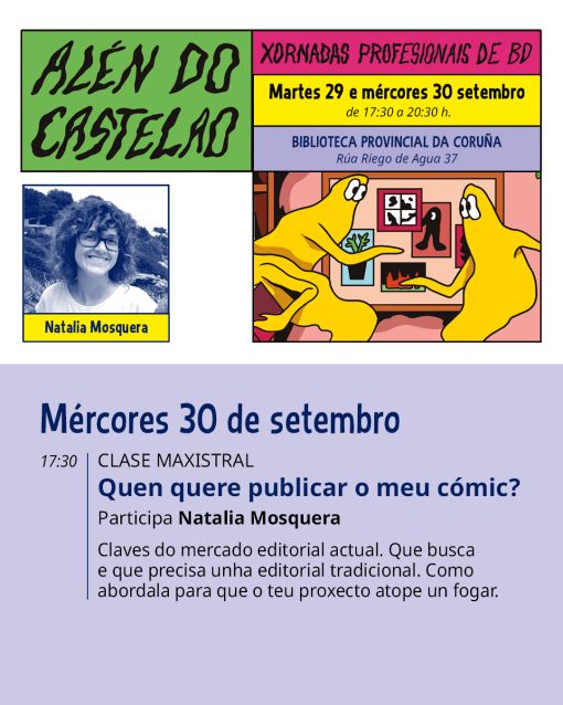 Alén do Castelao: Xornadas profesionais de BD 2026