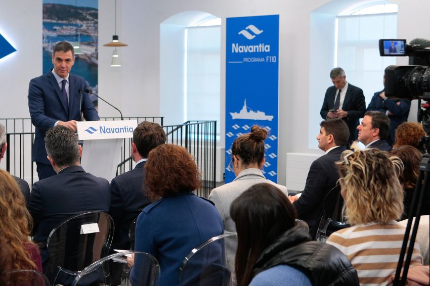 O presidente da Deputación acompañou o presidente do Goberno, Pedro Sánchez, na súa visita a Navantia