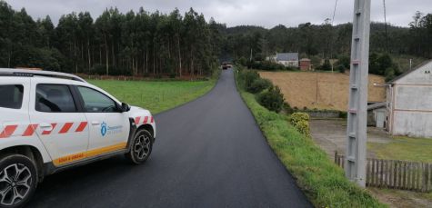 A Deputación da Coruña investirá máis de medio millón de euros nas obras de mellora do firme da estrada DP 4803 entre a praia de Miño e Perbes