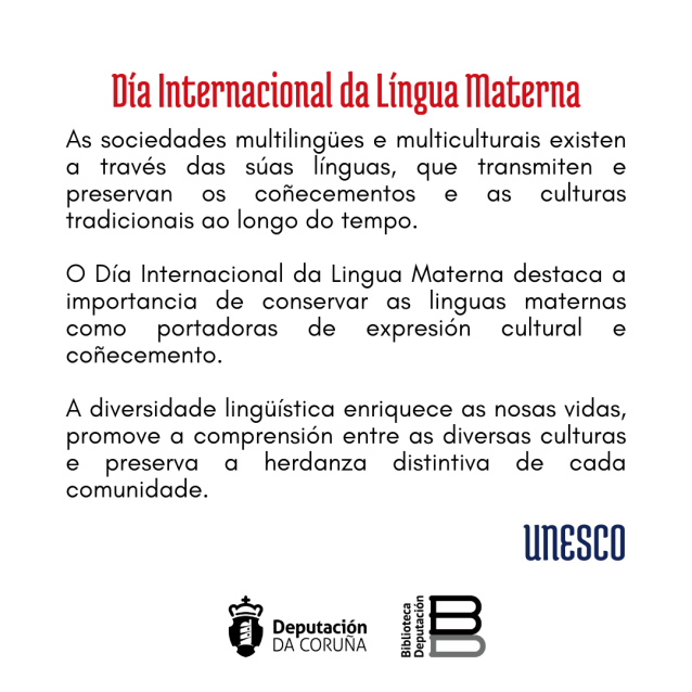 Día Internacional da Lingua Materna 2026