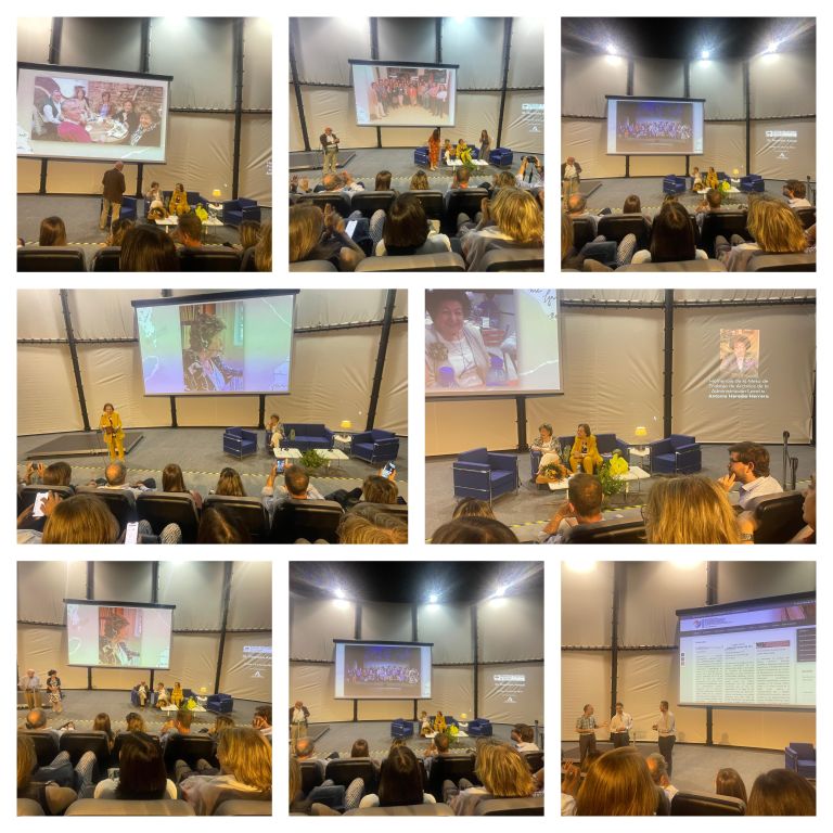 Participando na homenaxe a Antonia Heredia na