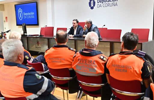 A Deputación destina 115.000 euros para apoiar as agrupacións de Protección Civil na adquisición de equipamento para mellorar o seu servizo