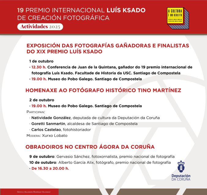 Os fotógrafos Gervasio Sánchez e Alberto García Alix, estrelas invitadas na programación paralela do 19º Premio Luís Ksado