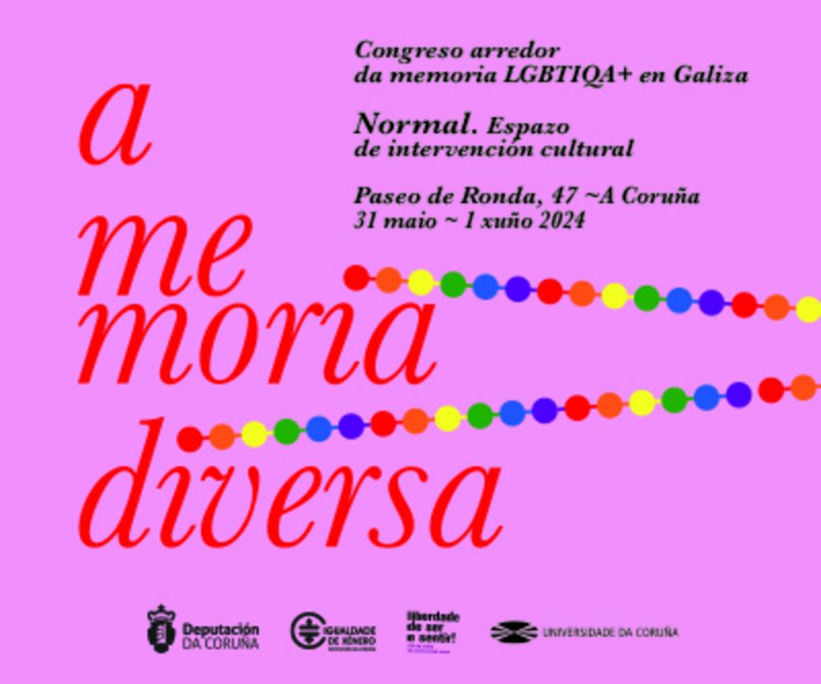 A Deputación promove o III Congreso “A Memoria diversa” que debaterá arredor do Sexilio e terá lugar no espazo de intervención cultural A Normal