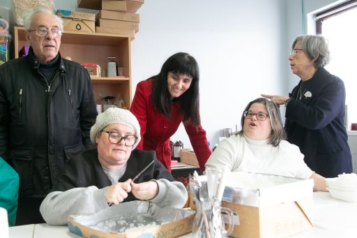 A Deputación da Coruña apoia o labor da Asociación Nuestra Señora de Chamorro de Narón, “unha referencia en inclusión na comarca de Ferrolterra”