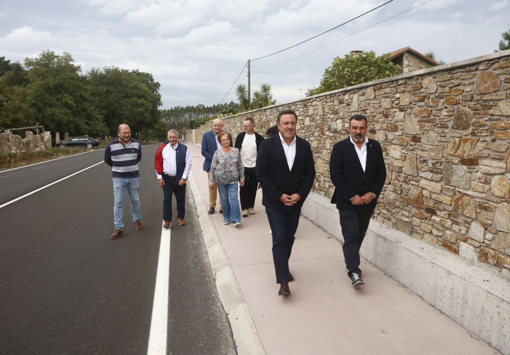 A Deputación da Coruña culmina as obras de mellora da estrada DP-4701 en Mesía cun investimento de máis de 2,1 millóns de euros